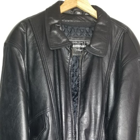 Genuine Leather Jacket Lined vtg American Born Black Leather Coat with Lining